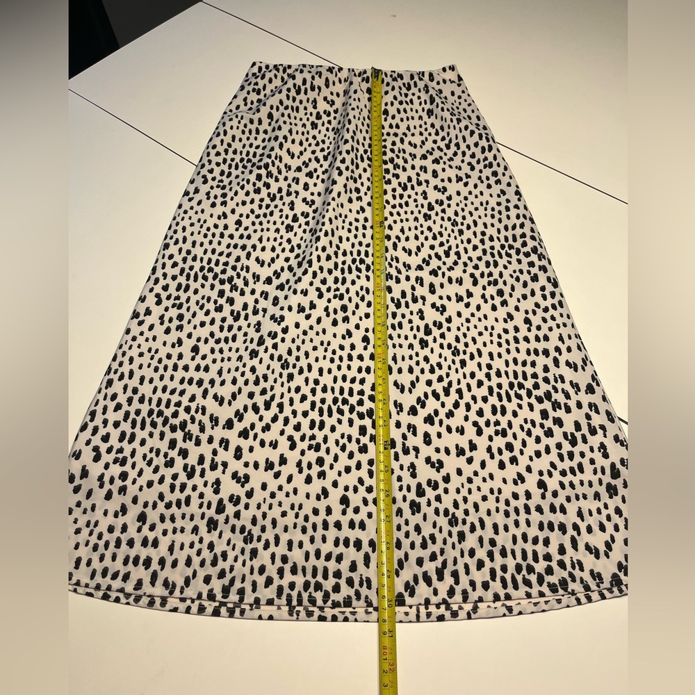 Altar’d State small animal print tan black long skirt - Picture 2 of 5